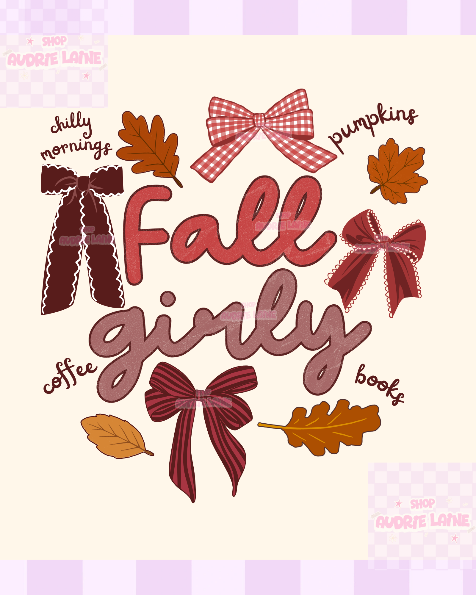 Fall Girly PNG Design