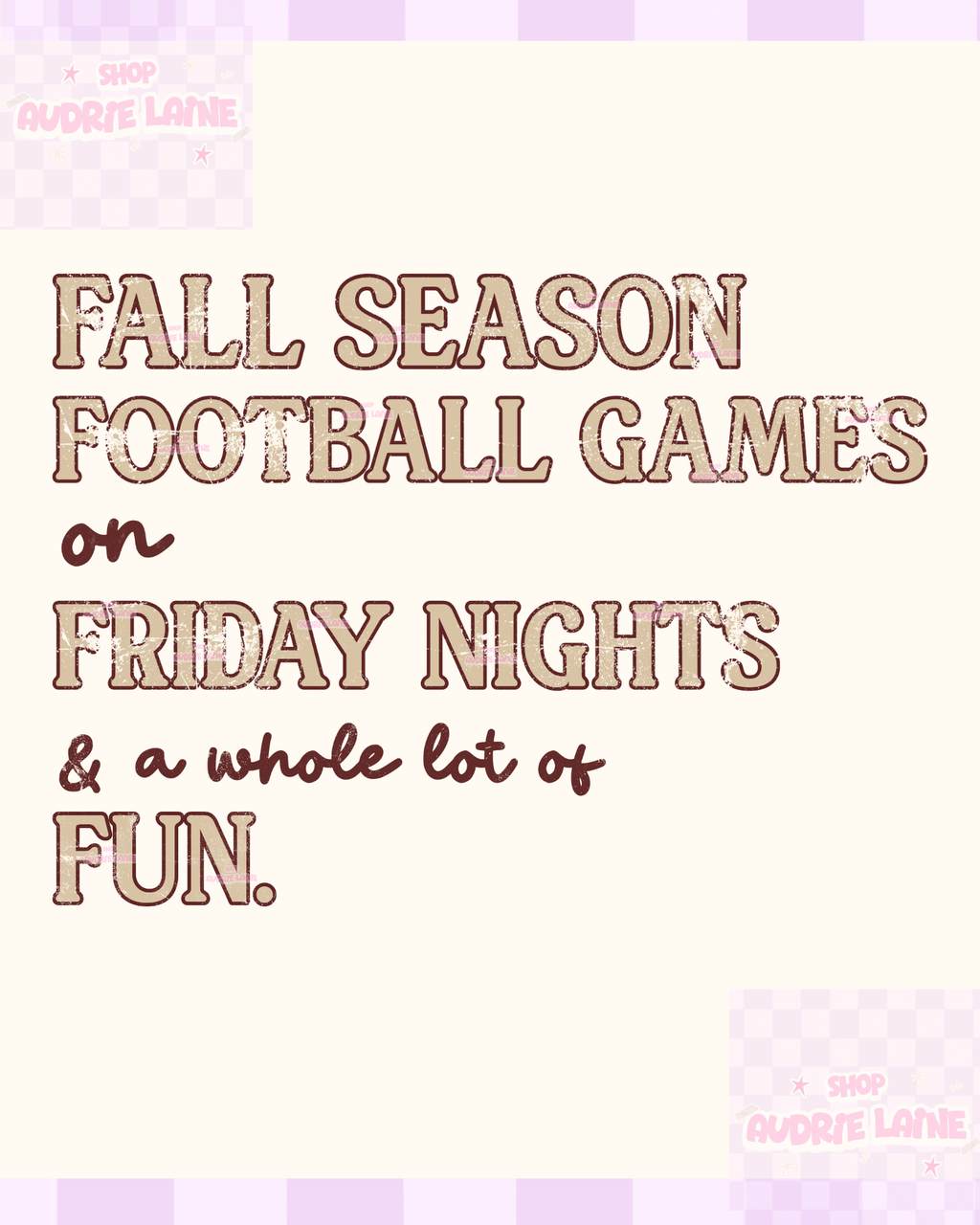 Fall Season & Football Fridays PNG Design