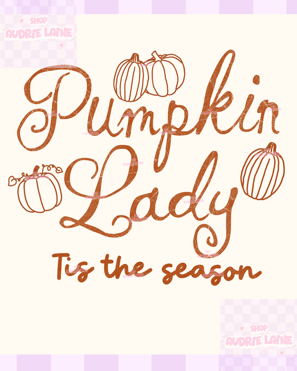 Pumpkin Lady PNG Design