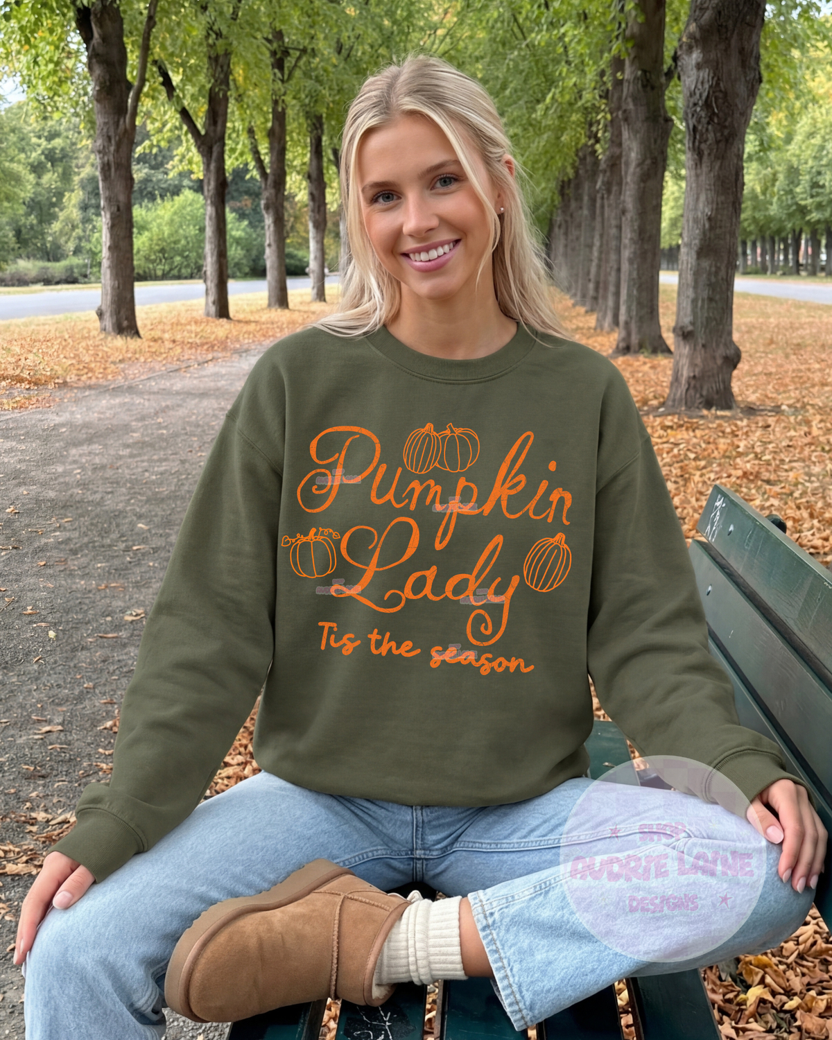Pumpkin Lady PNG Design