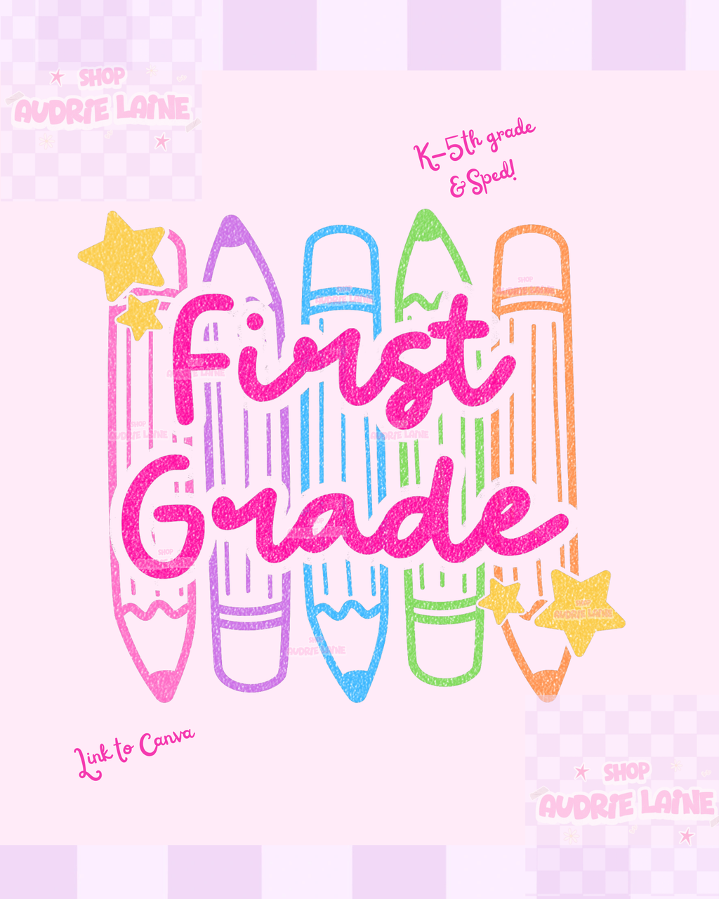 Glitter Grades K-5th PNG Designs
