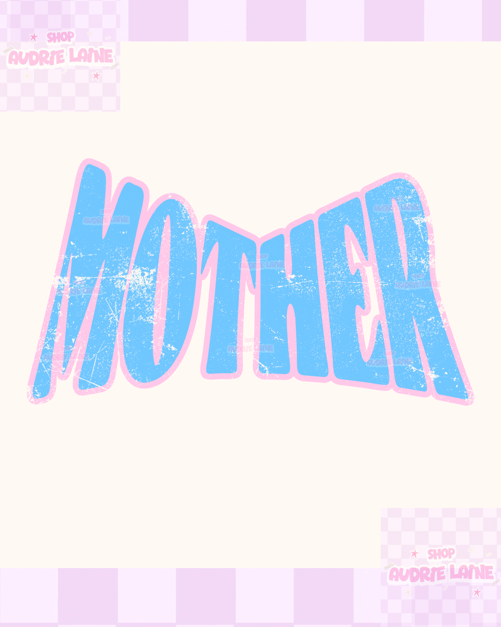 MOTHER Blue&Pink Digital Design