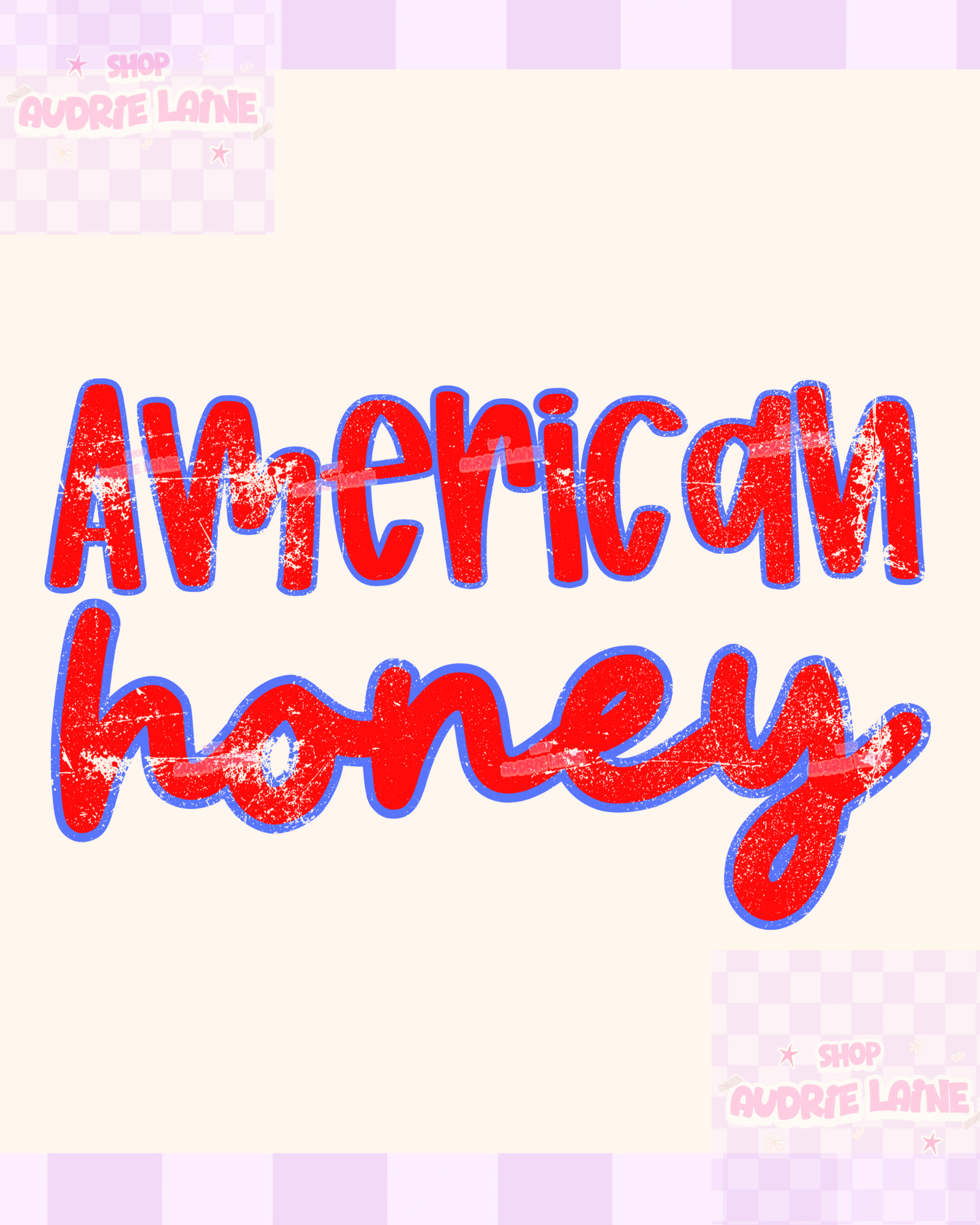 American Honey PNG Digital Design