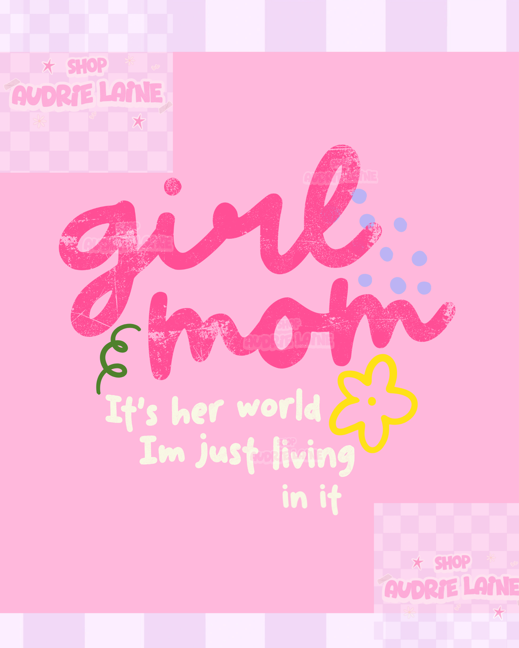 GIRL MOM PNG Digital Design