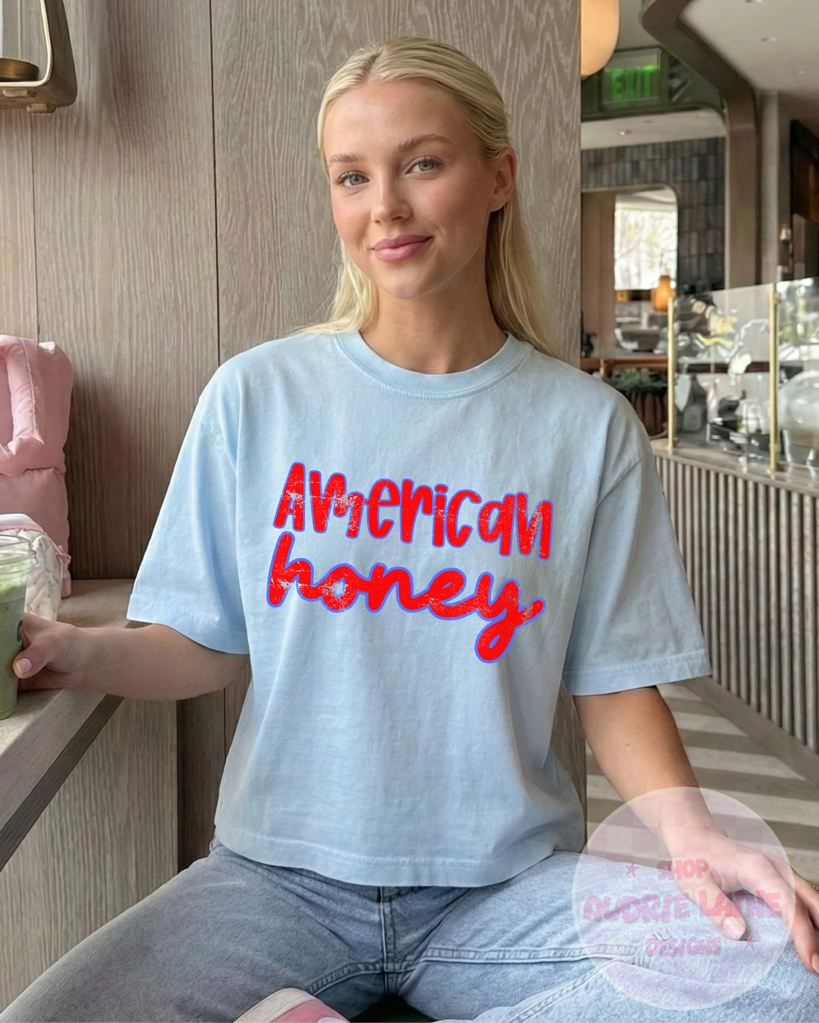 American Honey PNG Digital Design