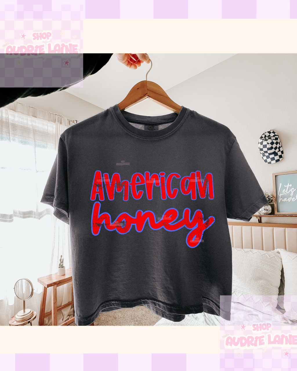 American Honey PNG Digital Design